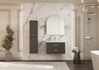 Шкаф с зеркалом для ванной Акватон Санта-Барбара 80 (1A286502CB820)