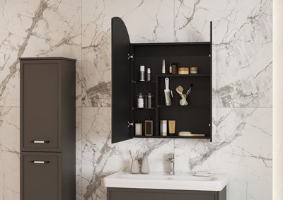 Шкаф с зеркалом для ванной Акватон Санта-Барбара 80 (1A286502CB820)