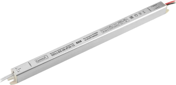 Драйвер для светодиодной ленты General Lighting GDLI-SS-48-IP20-12 / 510009 - фото