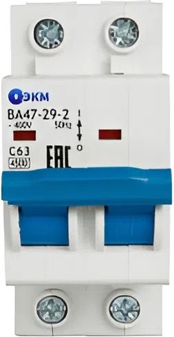 Выключатель автоматический ЭКМ ВА47-29-2C25-УХЛ3 4.5кА / 330546