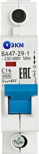 Выключатель автоматический ЭКМ ВА47-29-1D1-УХЛ3 4.5кА / 330514