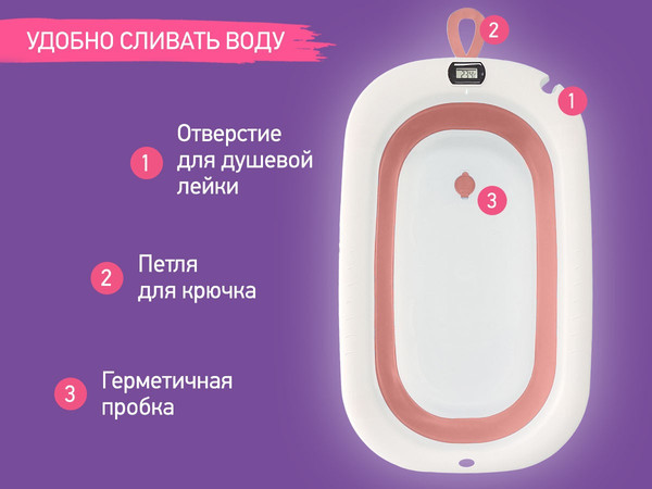 Ванночка детская ROXY-KIDS Киты RFB-11-Р