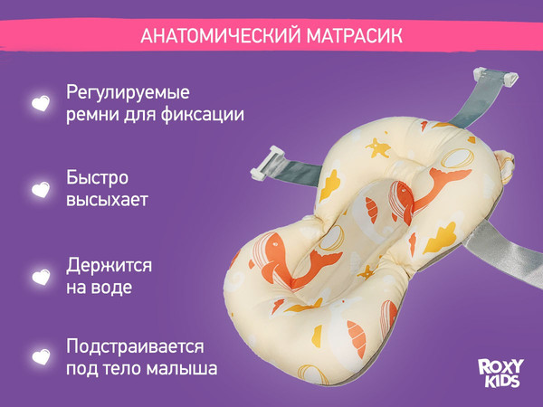 Ванночка детская ROXY-KIDS Киты RFB-11-Р