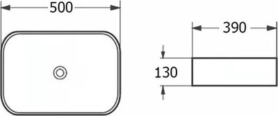 Умывальник Roxen Pure 570050