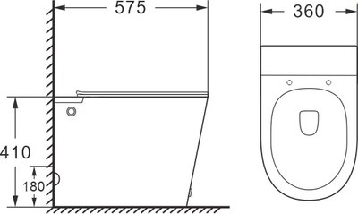 Унитаз приставной Roxen Turbo 620250-01