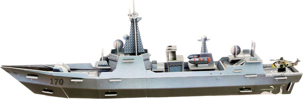 Конструктор Sima-Land 3D Военный корабль XY-210 / 124378 - фото