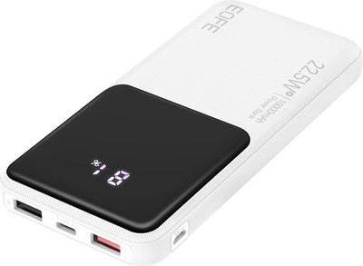 Портативное зарядное устройство EOFE 10000mAh LCD 22.5W / EOF-G101-WT - фото