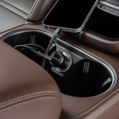 Адаптер питания автомобильный TFN Rapid 4.8A / TFN-CCRPD03