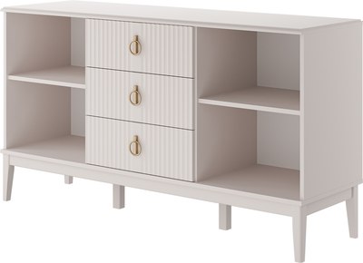 Тумба Bravo Мебель Фарго 2дв. 3ящ. (персидский жемчуг/лак льняной)