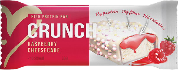 Набор протеиновых батончиков BootyBar Crunch Малиновый чизкейк - фото