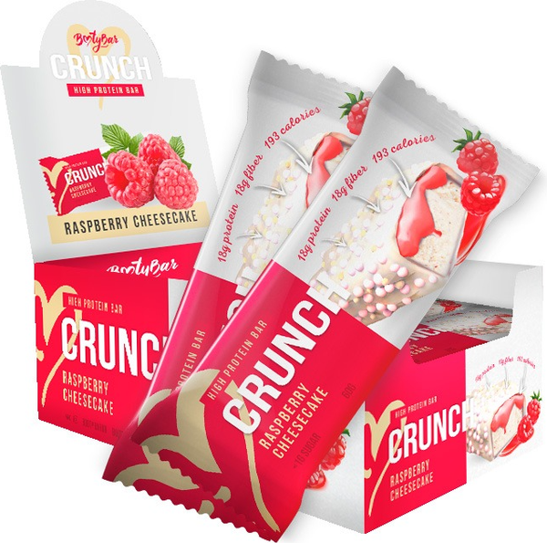 Набор протеиновых батончиков BootyBar Crunch Малиновый чизкейк