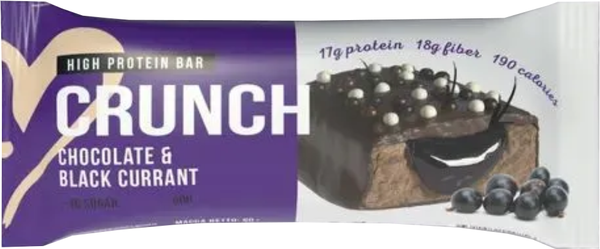 Набор протеиновых батончиков BootyBar Crunch Шоколад / Черная смородина - фото