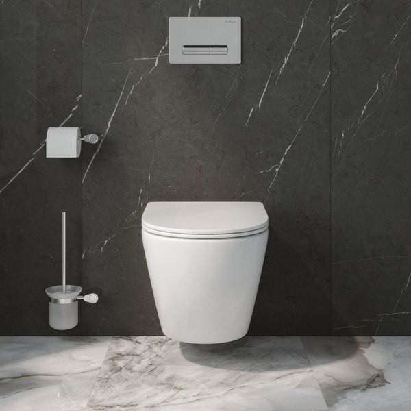 Унитаз подвесной с инсталляцией BelBagno BB5177CH-TOR/SC/BB026/BB082BL