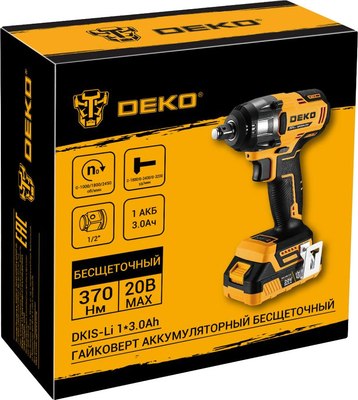Аккумуляторный гайковерт Deko DKIS-Li / 083-1085