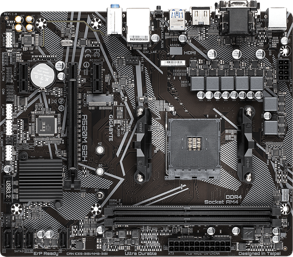 Материнская плата Gigabyte A520M S2H 1.3 - фото