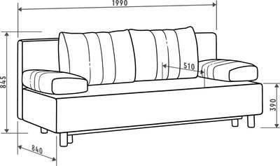 Диван Mio Tesoro Саари SB3