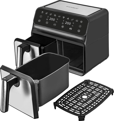 Аэрогриль Endever Skyline AF-128 (черный/стальной)