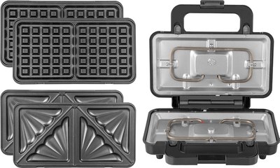 Мультипекарь Endever Skyline WM-25 (черный/стальной)