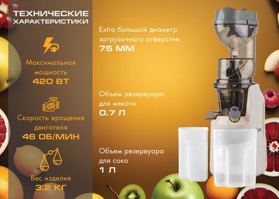 Соковыжималка электрическая VLK Profi-3300 (бежевый)
