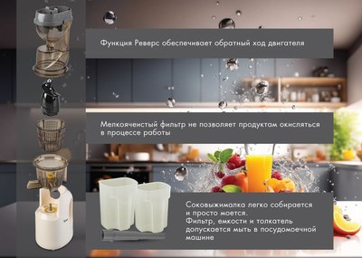 Соковыжималка электрическая VLK Profi-3300 (бежевый)