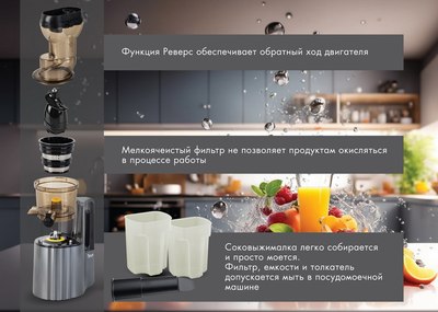 Соковыжималка электрическая VLK Profi-3200 (серый)