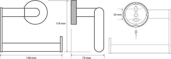 Держатель для туалетной бумаги Bemeta Stella 166112222