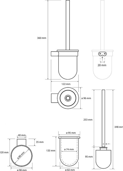 Ершик для унитаза Bemeta Organic 167113140