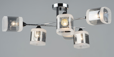 Потолочный светильник Mirastyle SX-N-2185/6 BK+CH