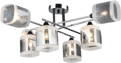Потолочный светильник Mirastyle SX-N-2185/8 BK+CH - фото