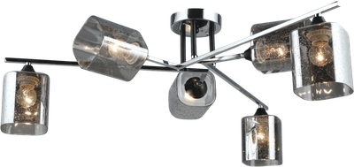 Потолочный светильник Mirastyle SX-N-2191/6 CH+BK - фото