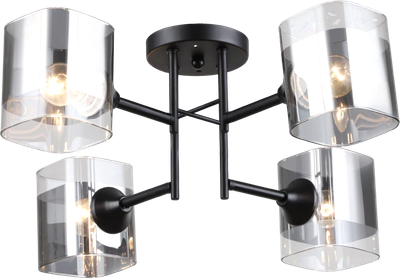 Потолочный светильник Mirastyle SX-N-2215/4 BK - фото