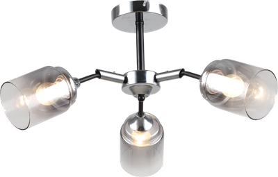 Потолочный светильник Mirastyle SX-N-2230/3 CH+BK - фото