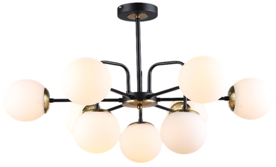 Потолочный светильник Mirastyle SX-N-36344/9 BK+COP - фото