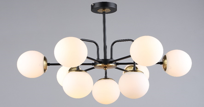 Потолочный светильник Mirastyle SX-N-36344/9 BK+COP