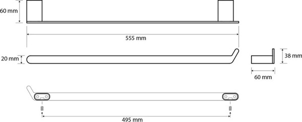 Держатель для полотенца Bemeta Organic 167104360