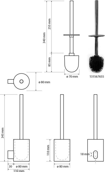 Ершик для унитаза Bemeta Organic 167113060