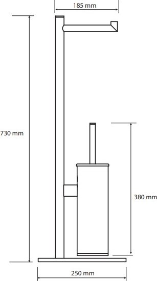 Набор для туалета Bemeta Dark 104836110