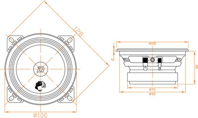 Среднечастотная АС DL Audio Piranha 100 V.2