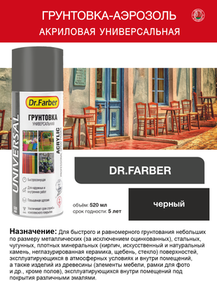 Грунтовка MAV Dr.Farber Акриловая универсальная / 12188-270