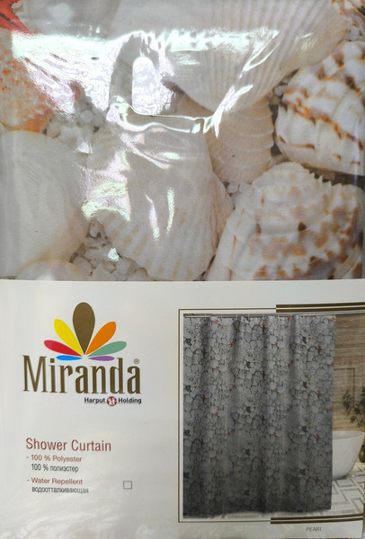 Шторка-занавеска для ванны Miranda Pearl Beige 180x200