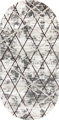 Ковер Bossan Efil C840B-KGRI-VIZON-OVAL - фото