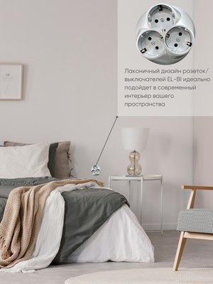 Розетка El-Bi Zena 500-001000-819