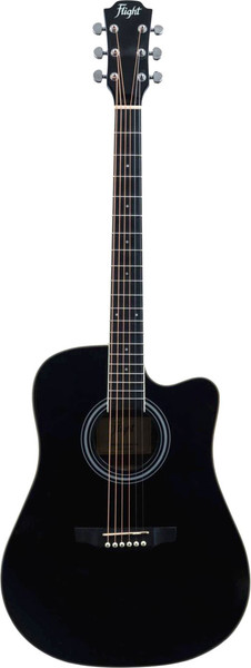 Акустическая гитара Flight AD-200C BK - фото