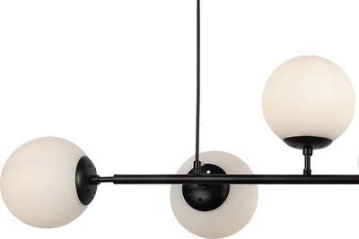 Люстра Kinklight Ирда 07622-6.19-01 (черный/белый)