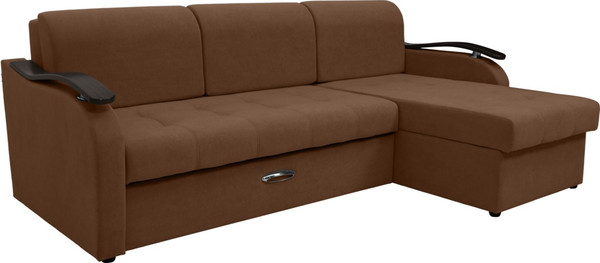 Диван угловой Сириус Лидер-2 с оттоманкой НПБ 250x165 - фото