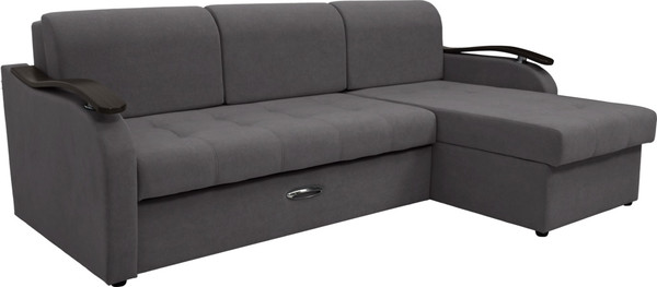 Диван угловой Сириус Лидер-2 с оттоманкой НПБ 250x165 - фото