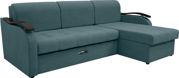 Диван угловой Сириус Лидер-2 с оттоманкой НПБ 250x165 - фото