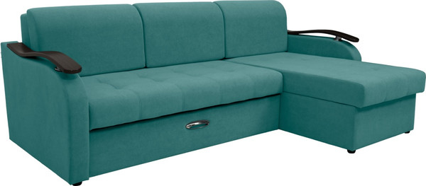 Диван угловой Сириус Лидер-2 с оттоманкой НПБ 250x165 - фото