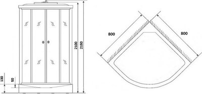 Душевая кабина Grossberg TM 208N