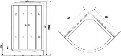 Душевая кабина Grossberg TM 309 B